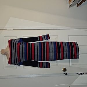 Long sleeve sweater dress.